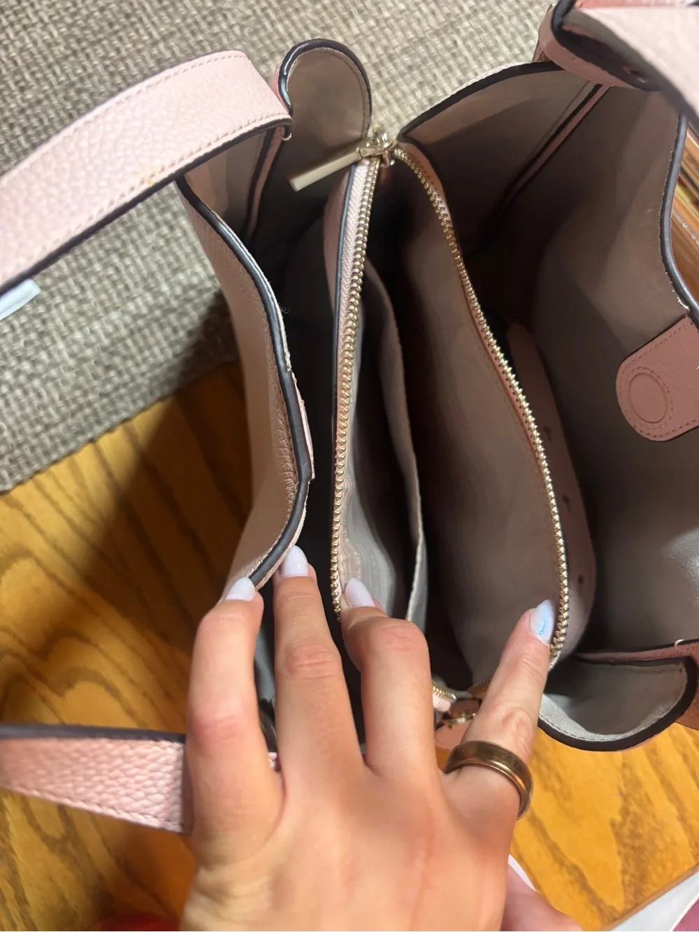 Kate Spade Pink Leather Knott Crossbody Shoulder Bag